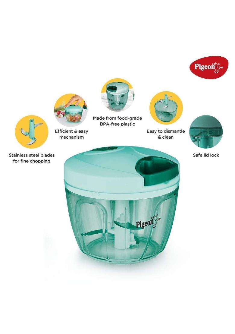 Pigeon By Stovekraft Large Handy and Compact Chopper with 3 Blades for Effortlessly | 5 L | 5.3 Qt - Indya