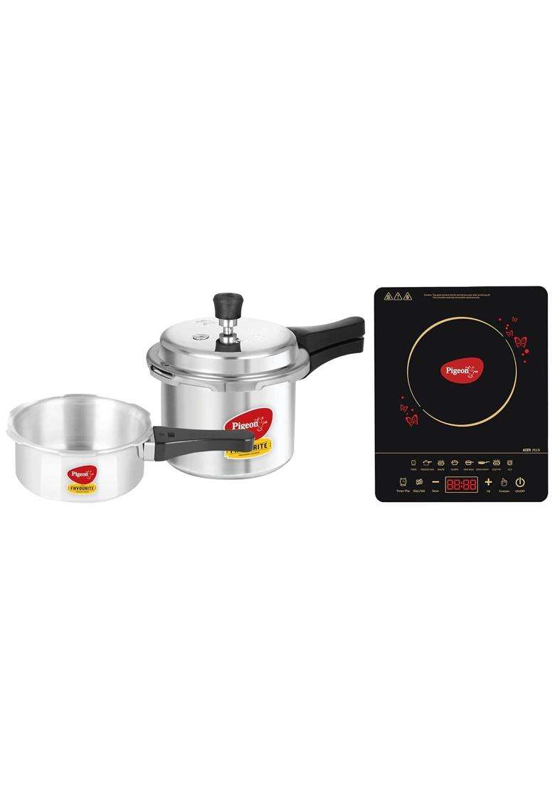 Pigeon By Stovekraft Abs Plastic Acer Plus Induction Cooktop 1800 Watts with Feather | 3 L | 3.2 Qt - Indya