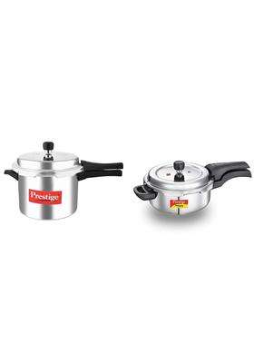 Prestige Popular Aluminium Pressure Cooker | 5 L | 5.3 Qt