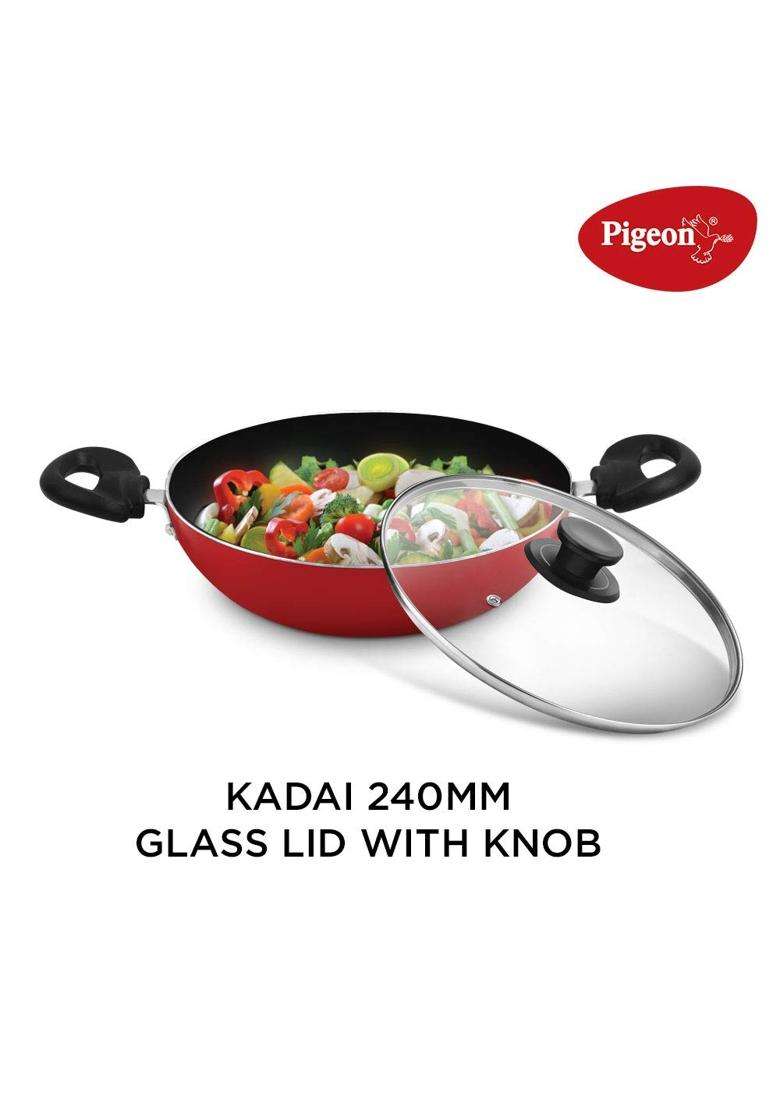 Pigeon 620-H Non-Induction Base Aluminium Pressure Cooker | With Lid - Indya