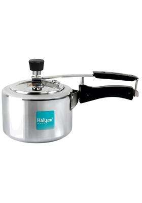 KALYAN Innerlid Wide-Body Induction Base Blue Series Aluminium Pressure Cooker | 3 L | 3.2 Qt