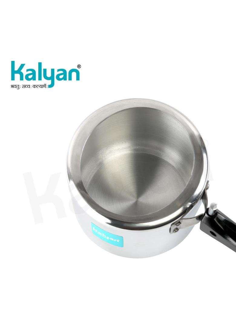 KALYAN Innerlid Wide-Body Induction Base Blue Series Aluminium Pressure Cooker | 3 L | 3.2 Qt - Indya