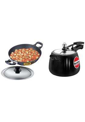 Hawkins Futura Deep Fry Pan | 2.5 L | 2.6 Qt | Non-Stick | With Lid