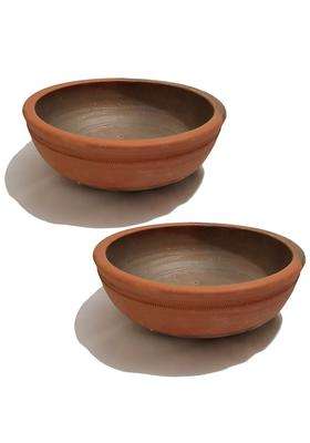 Pure Source India Clay Handi Cooking Pot Set | 1.5 L | 1.6 Qt