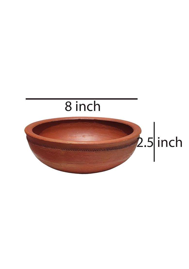 Pure Source India Clay Dahi Handi Cooking Pot | 1.5 L | 1.6 Qt - Indya