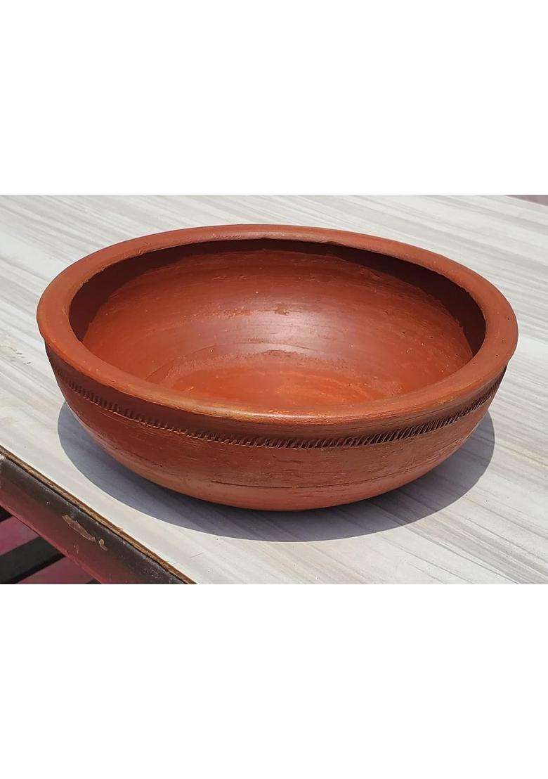 Pure Source India Clay Dahi Handi Cooking Pot | 1.5 L | 1.6 Qt - Indya