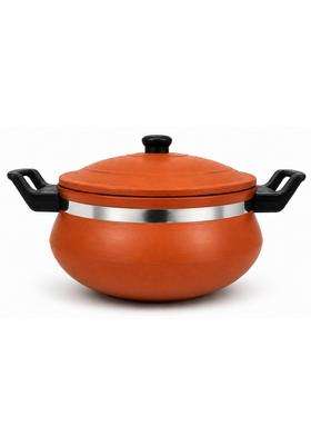 Matti Shree Clay Handi with Lid | 3 L | 3.2 Qt | Handcrafted