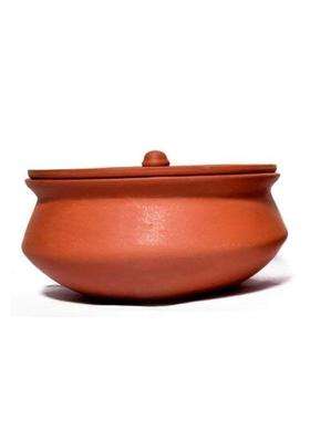 SHRIYAM CRAFTS Clay Dahi Handi Curd Pot with Lid Medium Size | 500 ml | 16.9 fl oz