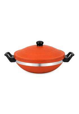 Matti Shree Clay Kadai Wok for Cooking with Lid | 3 L | 3.2 Qt