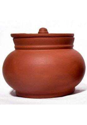 PALVIT CLAY ART GALLERY Stylish Clay Dahi Handi for Cooking | 1800 ml | 60.9 fl oz | Handcrafted
