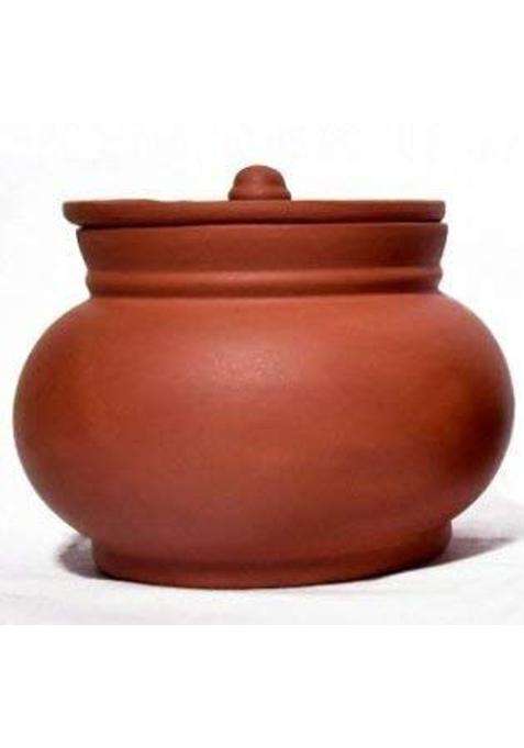 PALVIT CLAY ART GALLERY Stylish Clay Dahi Handi for Cooking | 1800 ml | 60.9 fl oz | Handcrafted