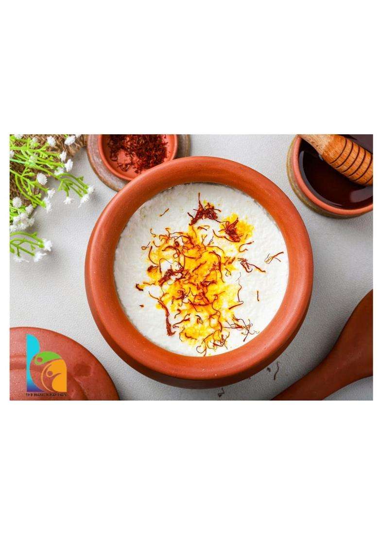 THE HANDICRAFTIAN Terracotta Serving Handi | 1 L | 1.1 Qt | Handcrafted - Indya