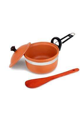 KSI Handmade Eco-Friendly Mitti Fry Pan with Lid | 1.5 L | 1.6 Qt