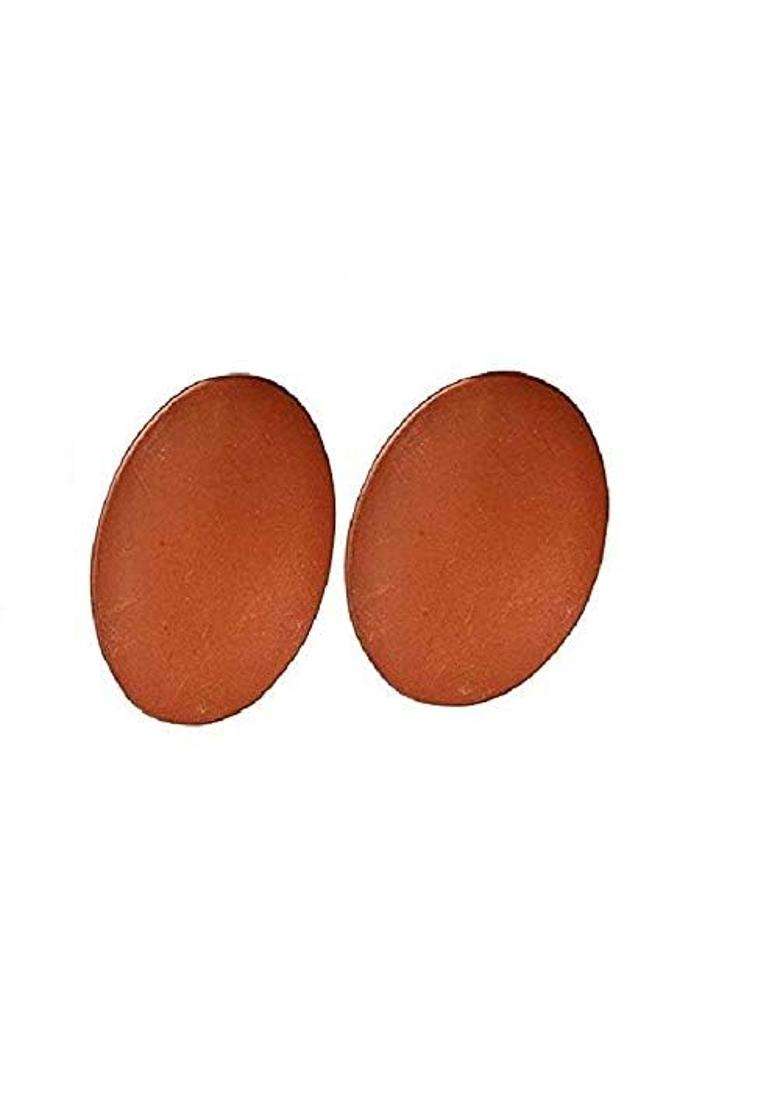 PALVIT CLAY ART GALLERY Mitti Ke Tawa Flat Griddle for Roti with Stand | 9 Inch | 2-Piece Set | Handcrafted - Indya