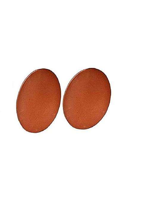 PALVIT CLAY ART GALLERY Mitti Ke Tawa Flat Griddle for Roti with Stand | 9 Inch | 2-Piece Set | Handcrafted