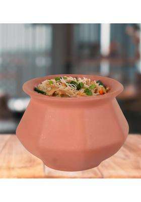 Terra Charms Clay Pot for Making Cooking and Serving Biryani Handi Biryani Pot Clay Handi for Kitchen | 1800 ml | 60.9 fl oz