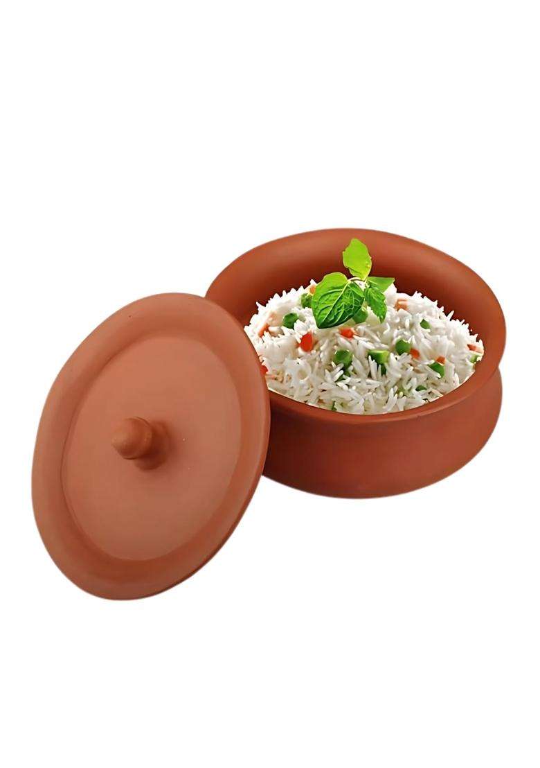 B S NATURAL Handi for Cooking | 500 ml | 16.9 fl oz | With Lid - Indya