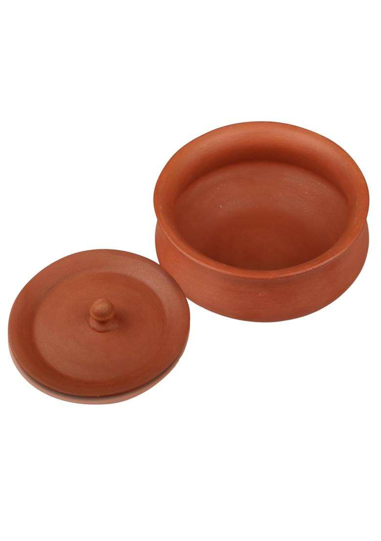 B S NATURAL Handi for Cooking | 500 ml | 16.9 fl oz | With Lid - Indya