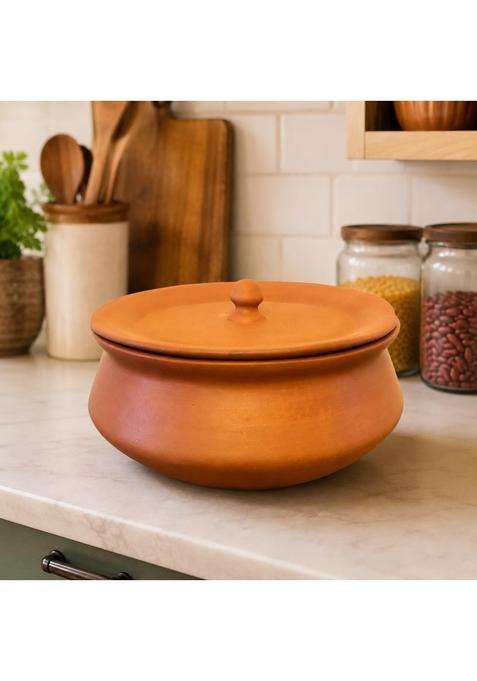 Clay Root Organic Clay Dahi Handi with Lid