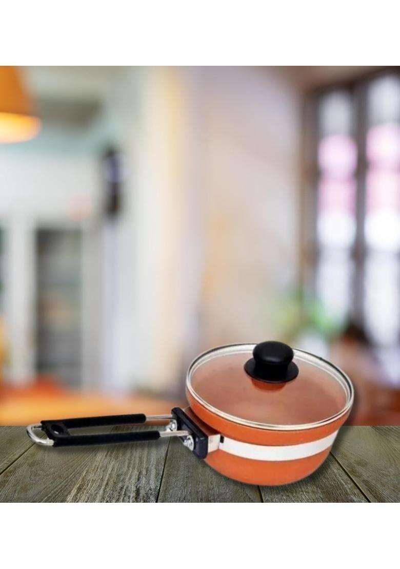 Terra Charms Clay Frypan for Mastering the Clay Frying Pan | 1500 ml | 50.7 fl oz - Indya