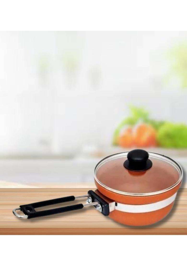 Terra Charms Clay Frypan for Unlocking the Secrets of Clay Frying Pans | 1500 ml | 50.7 fl oz - Indya