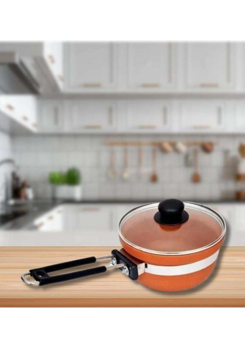 Terra Charms Clay Frypan for the Versatile Clay Frying Pan | 1500 ml | 50.7 fl oz - Indya