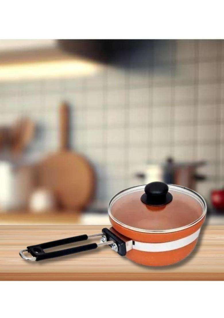 Terra Charms Clay Frypan for Transform Your Cooking Routine | 1500 ml | 50.7 fl oz - Indya