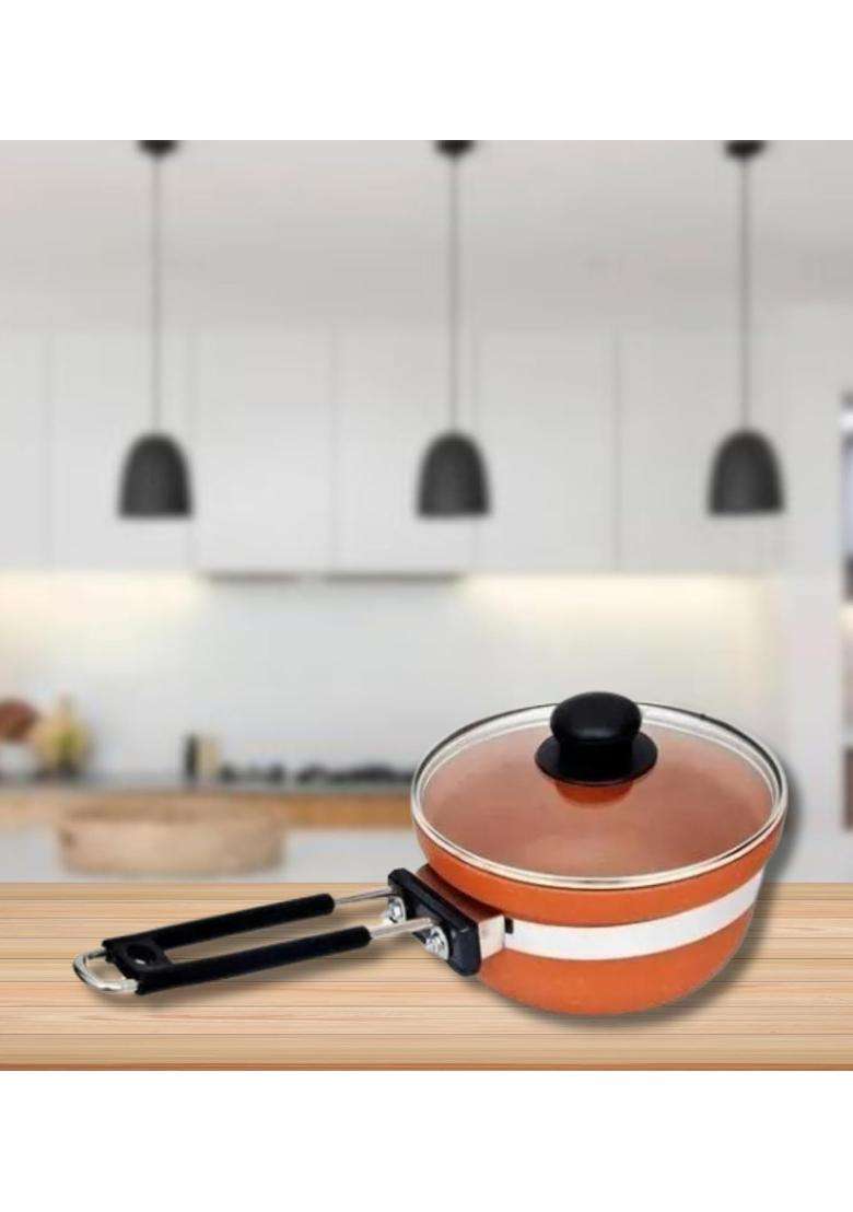 Terra Charms Clay Frypan for the Clay Frypan | 1500 ml | 50.7 fl oz - Indya