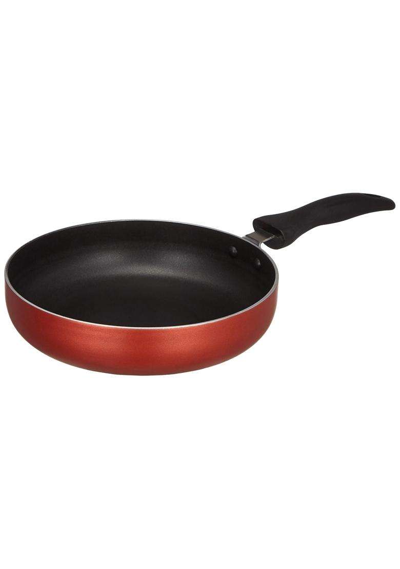 Solimo Amazon Brand Solimo NON Stick FRY PAN | 22 cm | 8.7 Inch | Induction Compatible - Indya