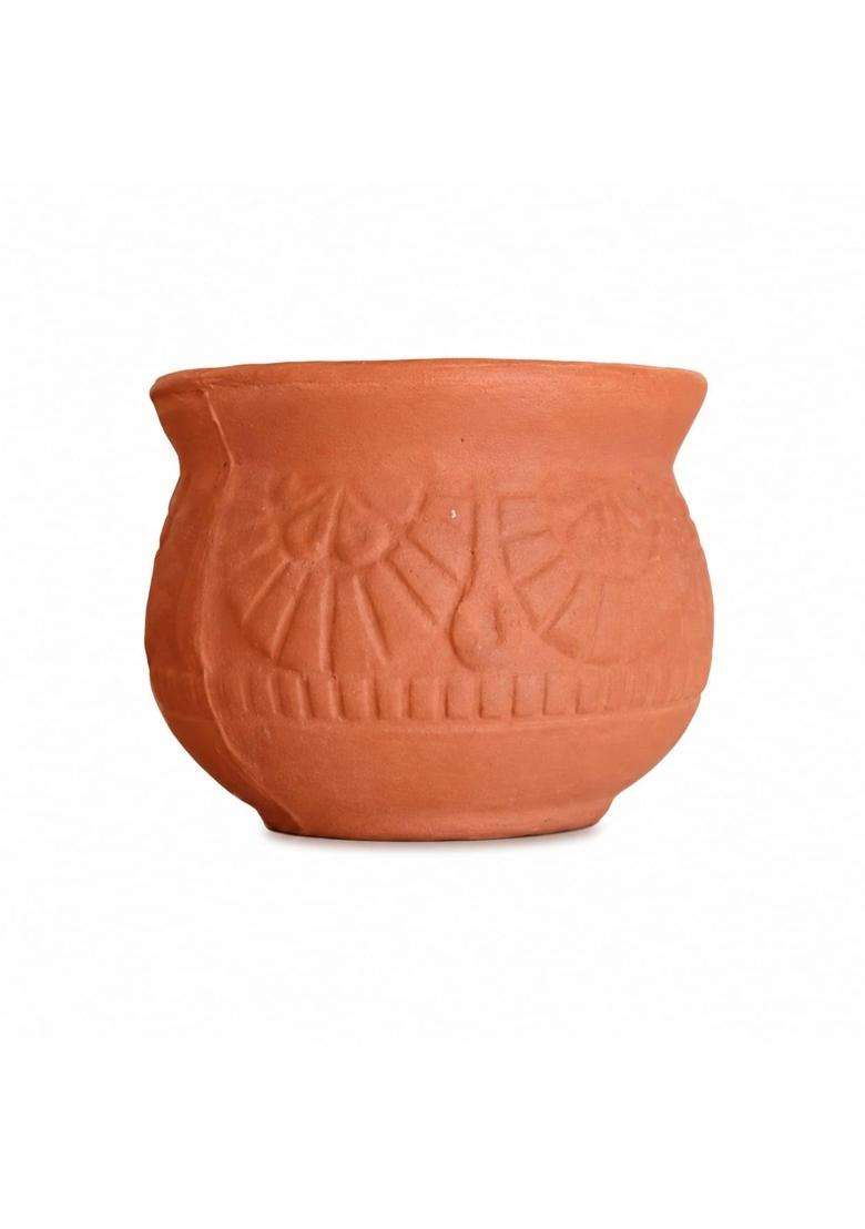 Clay Root Terracotta Clay Curry Pot | 6-Piece Set - Indya