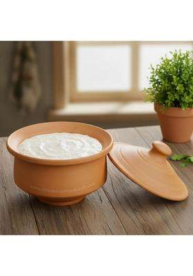 RAJENDER CLAY HANDICRAFT Premium 100 Natural Unglazed Terracotta Mitti Pot | Non-Toxic
