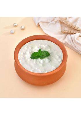 B S NATURAL Organic Clay Dahi Handi | With Lid