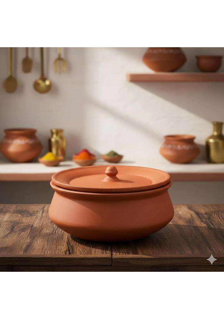 SHRIYAM CRAFT Handcrafted Pot Dahi Handi | 1 L | 1.1 Qt - Indya