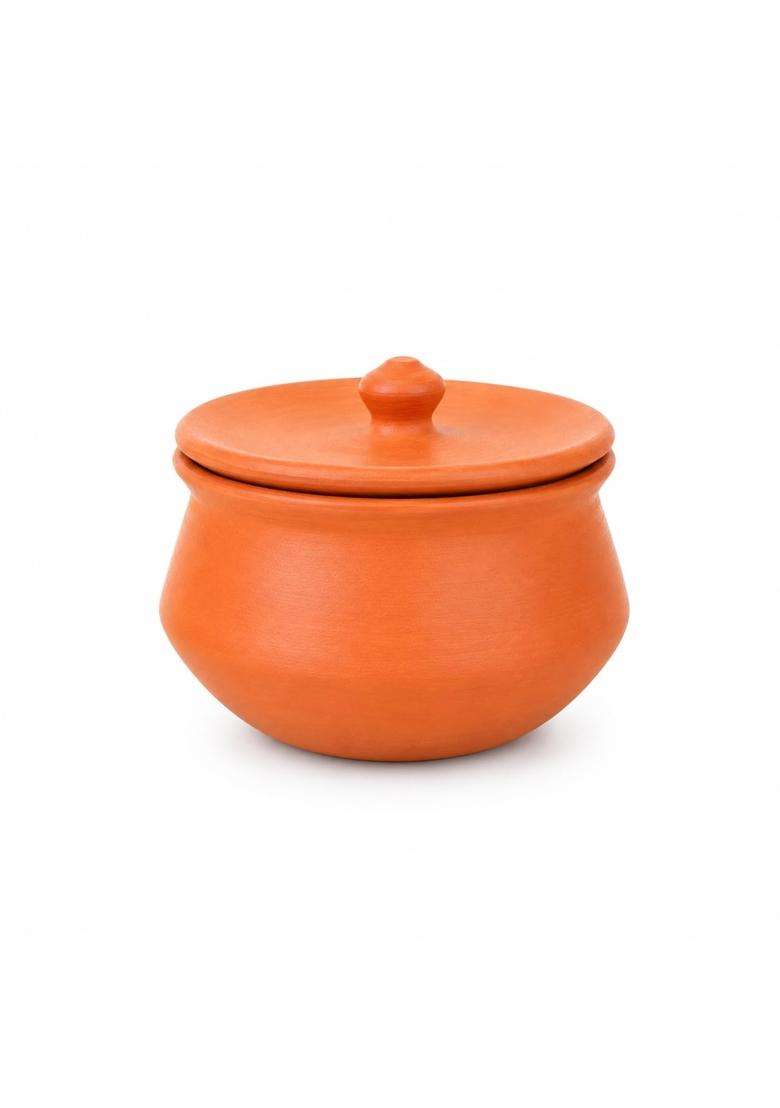 Clay Root Organic Clay Dahi Handi with Lid - Indya