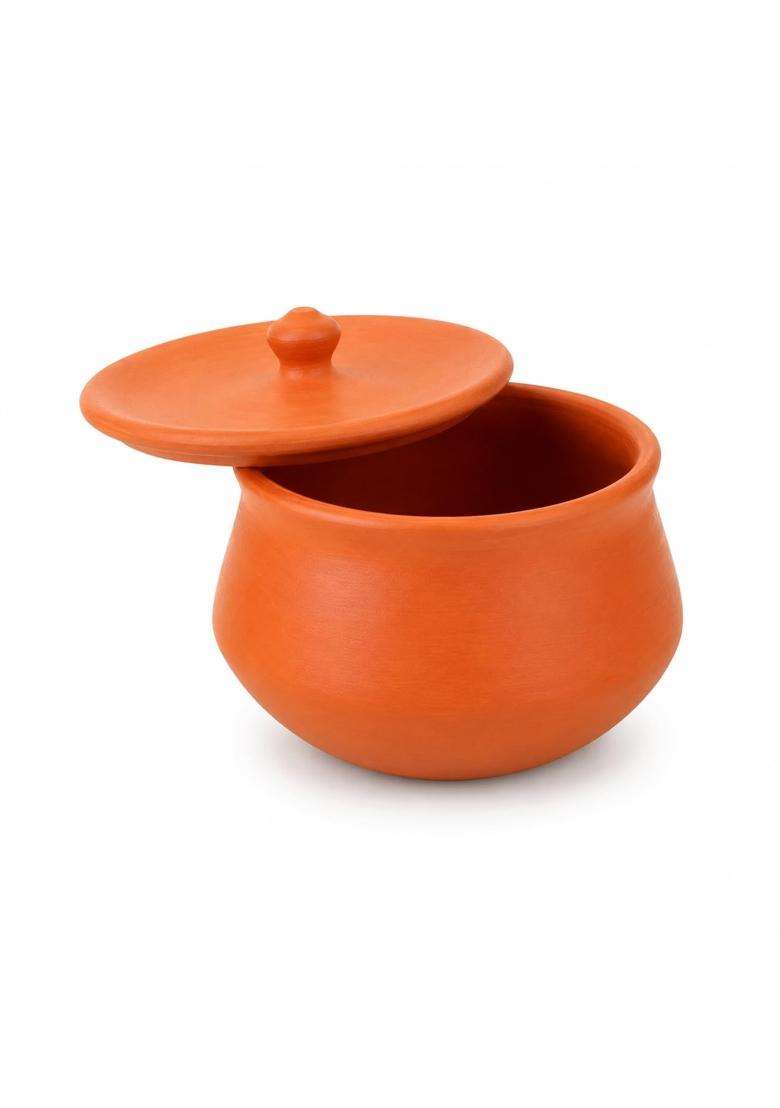 Clay Root Organic Clay Dahi Handi with Lid - Indya