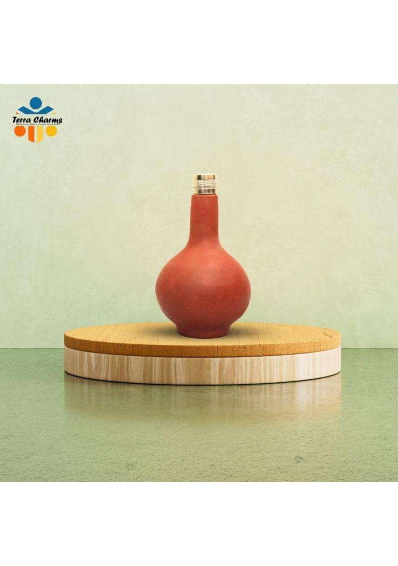 Terra Charms Clay Surahi | 1 L | 1.1 Qt | Non-Toxic - Indya