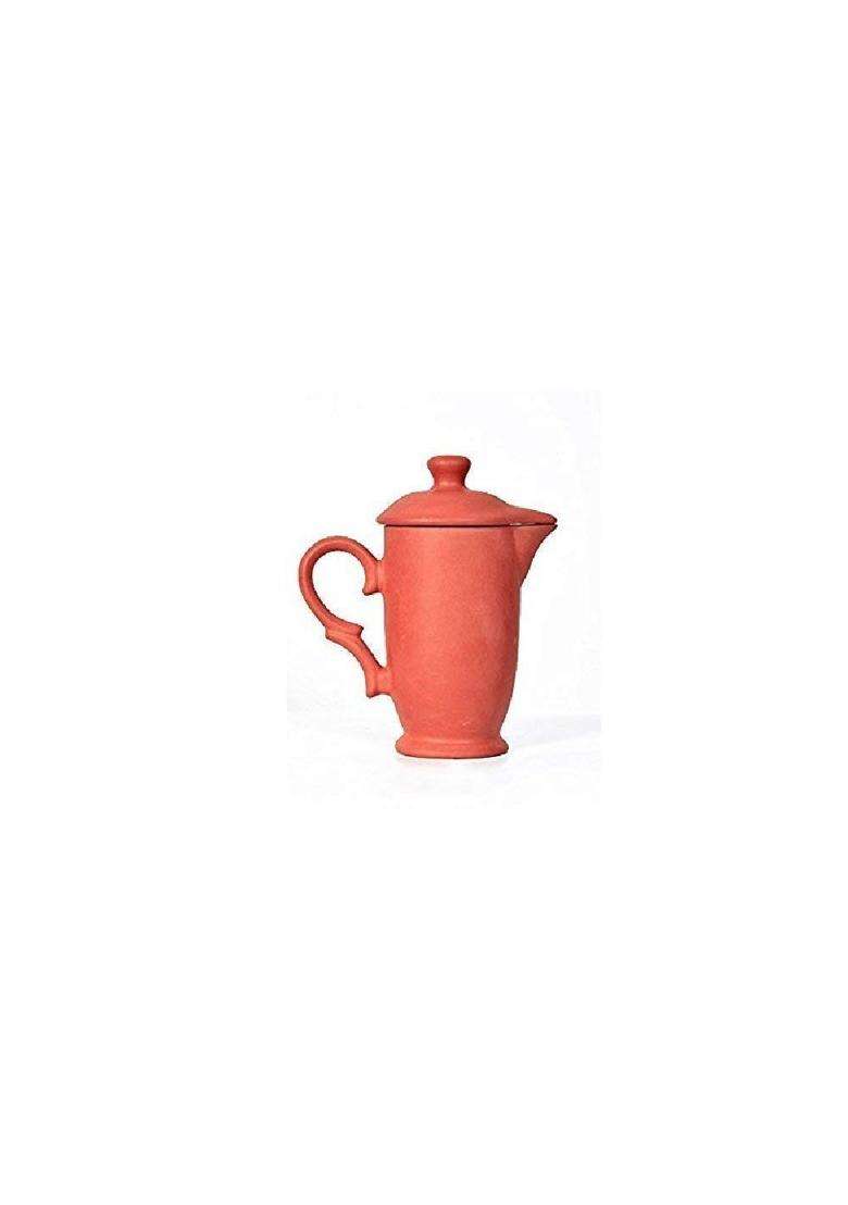 Shriyam Crafts Handmade Terracotta Clay Classic Water Jug | 1 L | 1.1 Qt - Indya