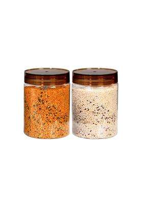 PEARLPET Plastic Containers for Kitchen Storage | 1000 ml | 33.8 fl oz | 2-Piece Set | BPA Free