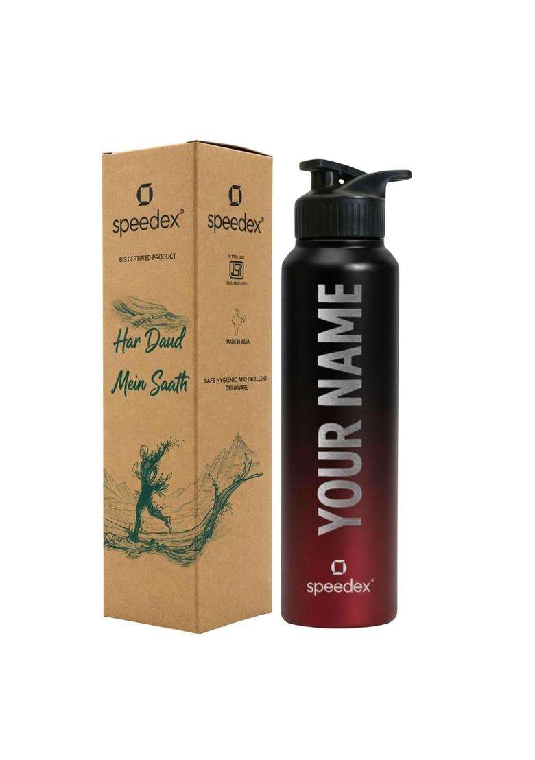 Speedex Customised Stainless Steel Water Bottle with Name | 1 L | 1.1 Qt - Indya
