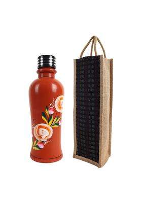 KSI Organic Clay Water Bottle | 1 L | 1.1 Qt | BPA Free | Non-Toxic | Handcrafted