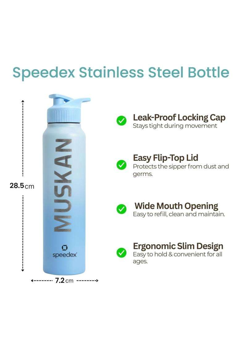 Speedex Customised Stainless Steel Water Bottle with Name | 1 L | 1.1 Qt - Indya
