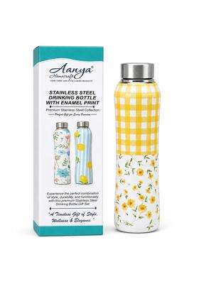 AANYA HOME CRAFT Aanya Homecraft Enamel Print Stainless Steel Water Bottle | 1 L | 1.1 Qt