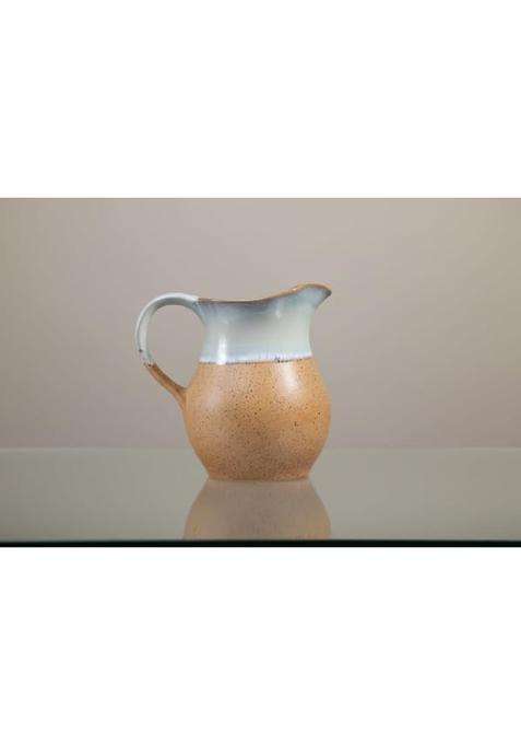 Caffeine Ceramic Handmade Stoneware Matte Brown Water Jug | 1800 ml | 60.9 fl oz | Dishwasher Safe | Microwave Safe