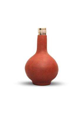 Terra Charms Mitti Surahi with Steel Cap | 1 L | 1.1 Qt