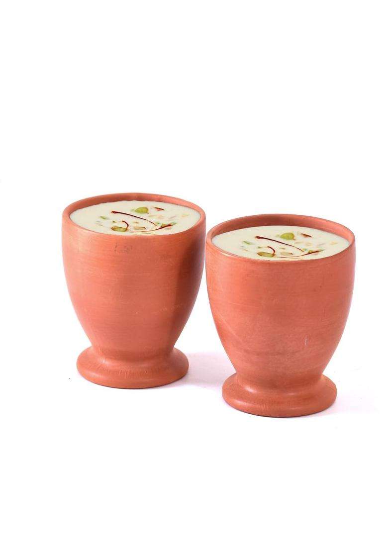 HC THE CRAFTS Terracotta Kulhad Clay Tea Cup Cups | 2-Piece Set - Indya