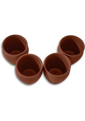 HC THE CRAFTS The Craft Kullad Clay Tea Cup | 4-Piece Set