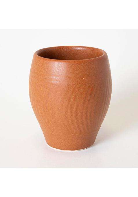 KALAKRITI Terracotta Brown Ceramic Kulhad Clay Tea Cup | 200 ml | 6.8 fl oz | Pack of 2