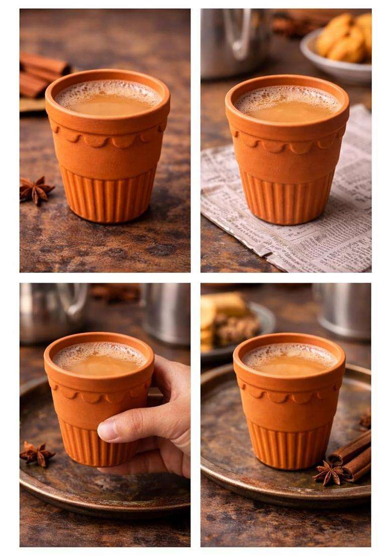 Clay Root Handmade Terracotta Cup | 100 ml | 3.4 fl oz - Indya
