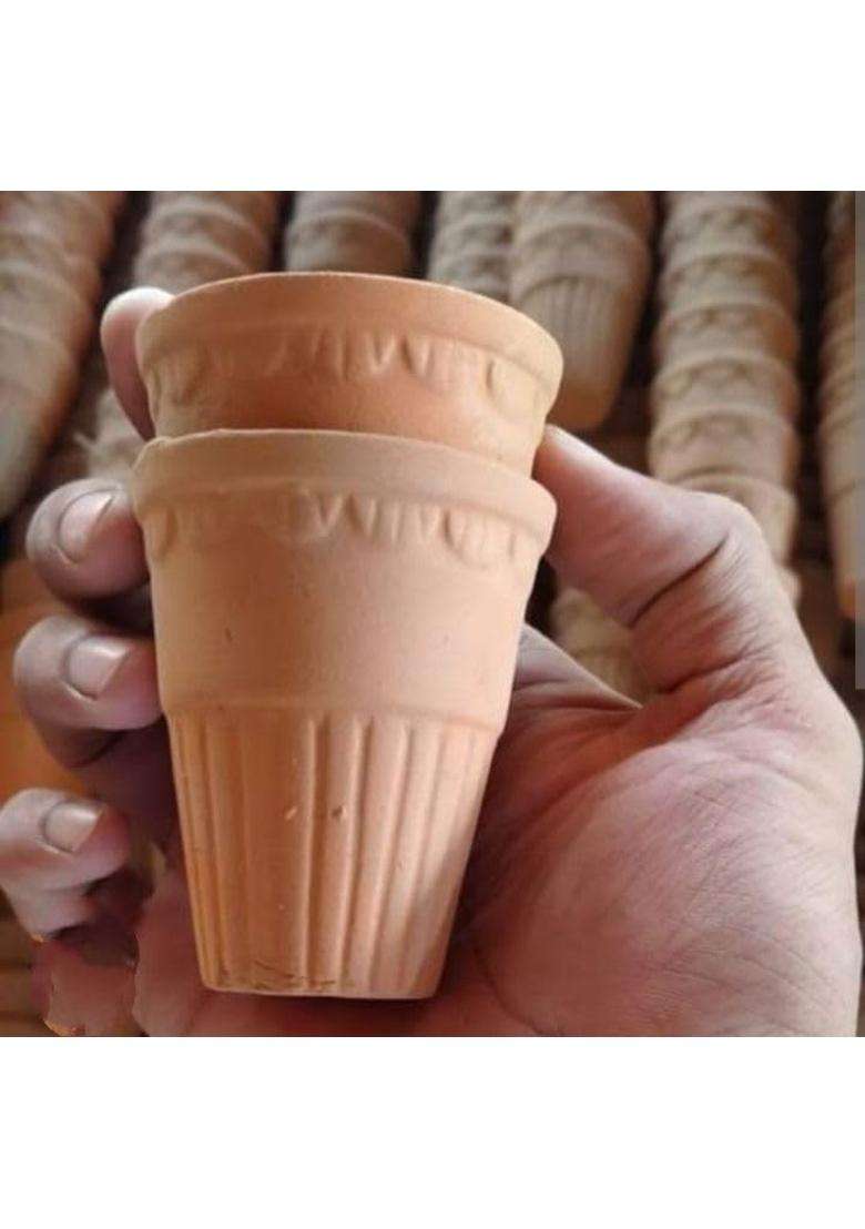 Clay Root Handmade Terracotta Cup | 100 ml | 3.4 fl oz - Indya
