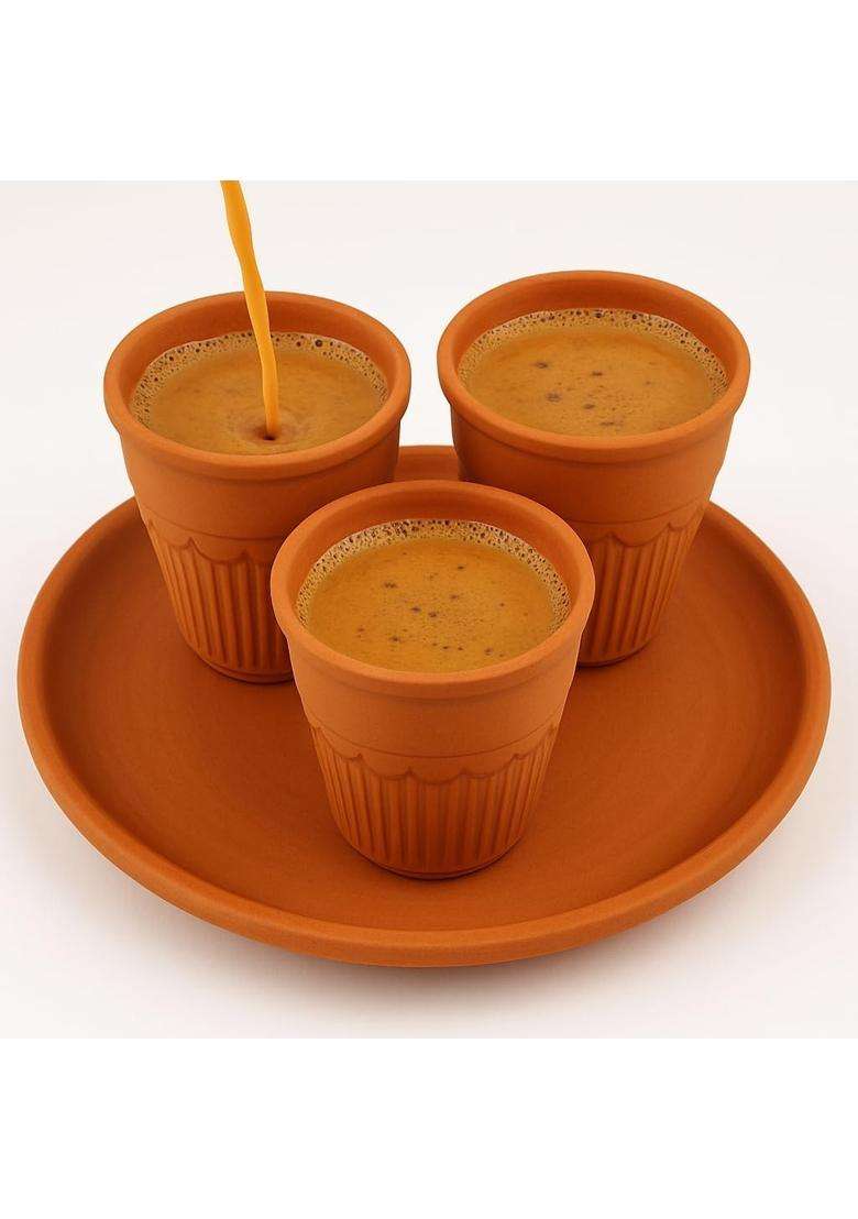 Clay Root Handmade Terracotta Cup | 100 ml | 3.4 fl oz - Indya
